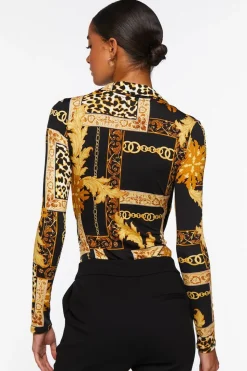 Leopard & Chain Print Bodysuit