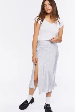 Leopard Print Midi Skirt