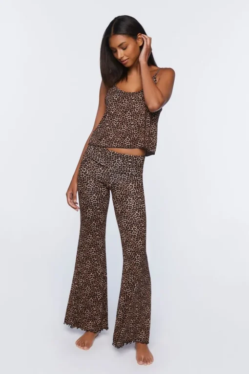 Leopard Print Pajama Pants