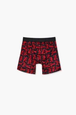 Letter Print Boxer Shorts
