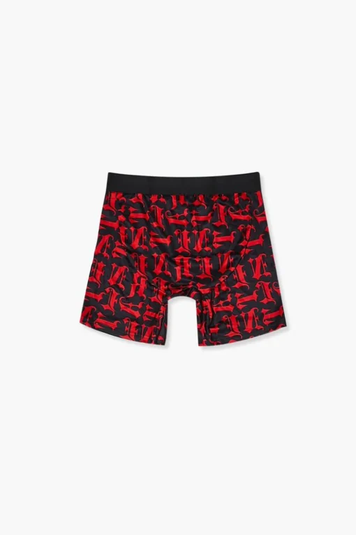 Letter Print Boxer Shorts
