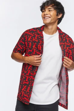 Lettered Print Shirt