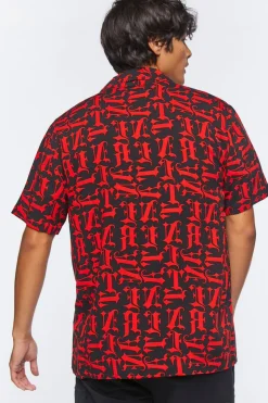 Lettered Print Shirt