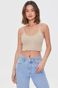 Lettuce-Edge Cropped Cami