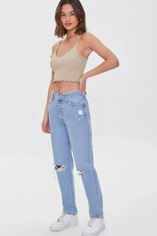 Lettuce-Edge Cropped Cami
