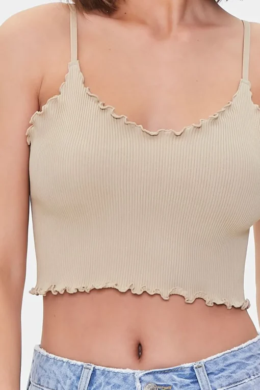 Lettuce-Edge Cropped Cami