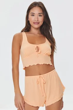 Lettuce-Edge Pajama Shorts