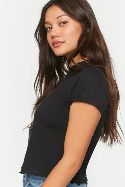 Lettuce-Edge Short-Sleeve Tee