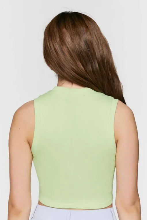 Lifes A Beach Cropped Tank Top