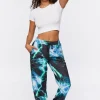 Lightning Print Drawstring Joggers