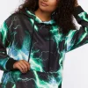 Lightning Print Hoodie