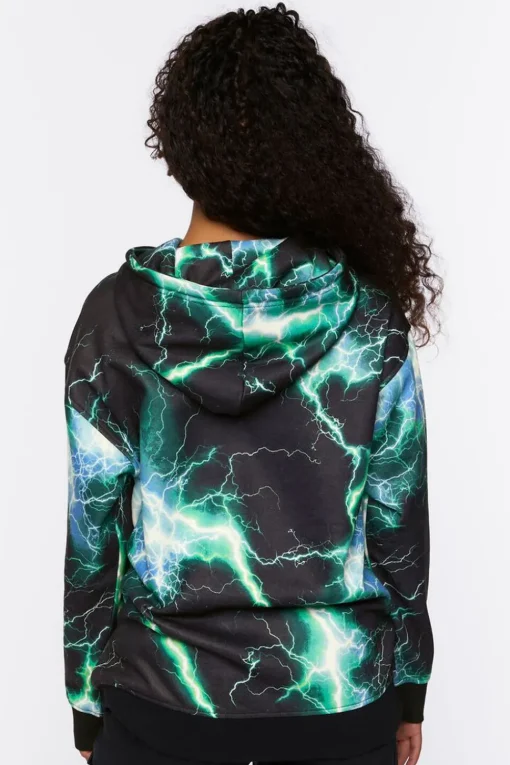 Lightning Print Hoodie