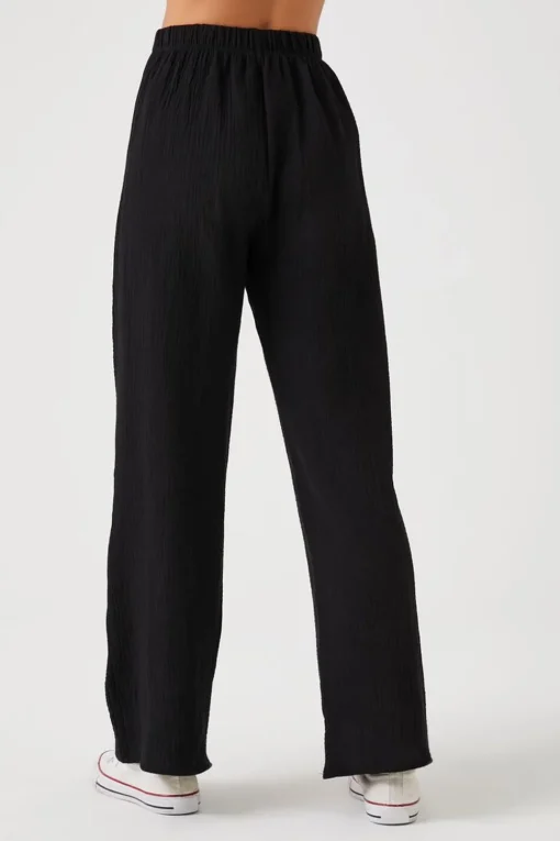 Linen High-Rise Pants