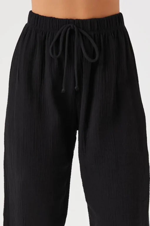 Linen High-Rise Pants