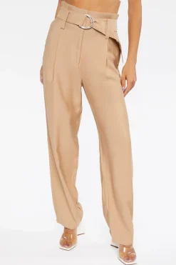 Linen Wide-Leg Pants