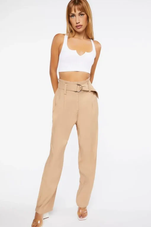 Linen Wide-Leg Pants