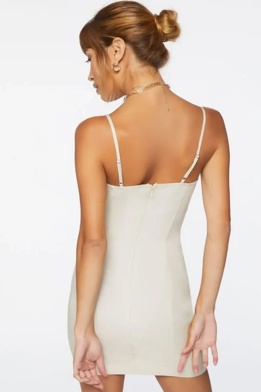 Linen-Blend Cami Mini Dress