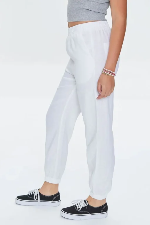 Linen-Blend Pocket Joggers