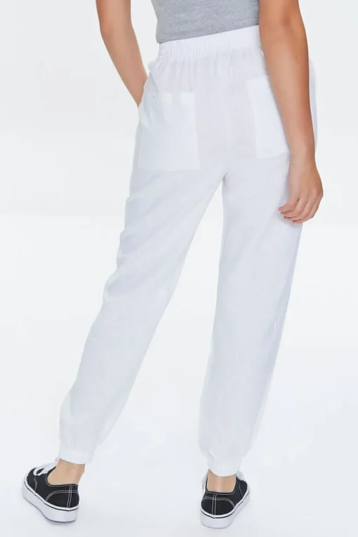Linen-Blend Pocket Joggers