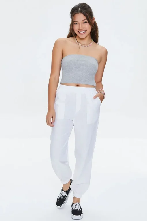 Linen-Blend Pocket Joggers