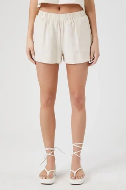 Linen-Blend Pocket Shorts