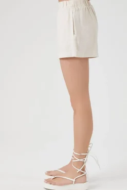 Linen-Blend Pocket Shorts