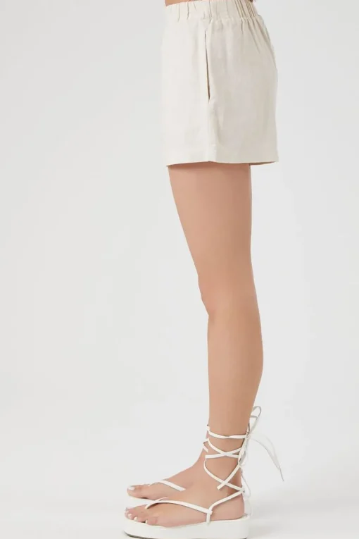 Linen-Blend Pocket Shorts