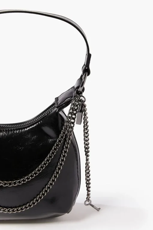 Lock & Key Baguette Shoulder Bag