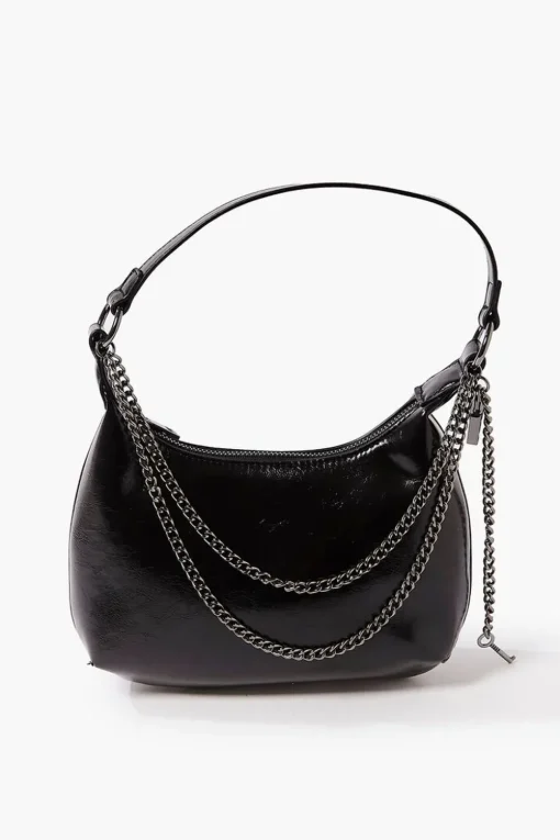 Lock & Key Baguette Shoulder Bag