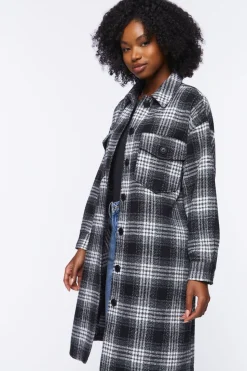 Longline Plaid Shacket