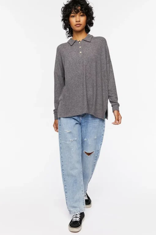 Long-Sleeve Polo Shirt