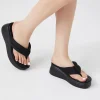 Low-Platform Thong Sandals