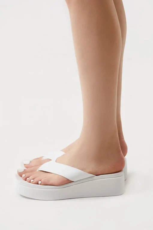 Low-Platform Thong Sandals