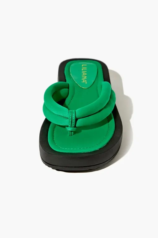 Low-Platform Thong Sandals