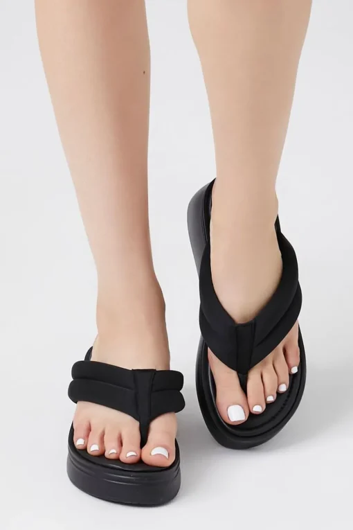 Low-Platform Thong Sandals