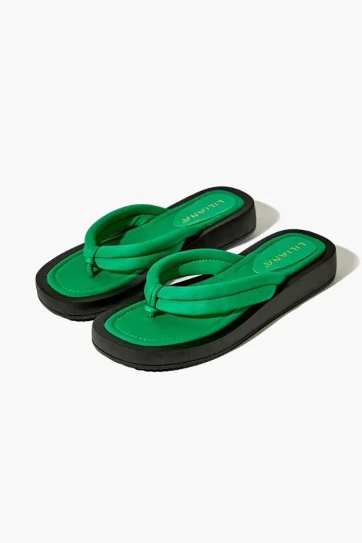Low-Platform Thong Sandals