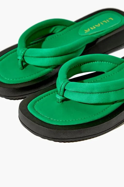 Low-Platform Thong Sandals