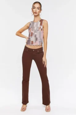 Low-Rise Bootcut Jeans