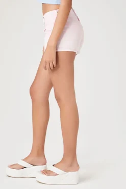 Low-Rise Denim Shorts
