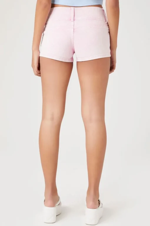 Low-Rise Denim Shorts