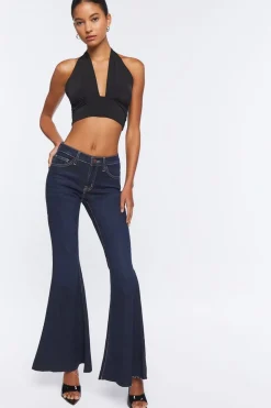 Low-Rise Flare Jeans