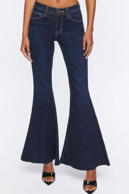 Low-Rise Flare Jeans