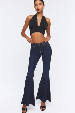Low-Rise Flare Jeans