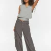 Low-Rise Wide-Leg Corduroy Pants