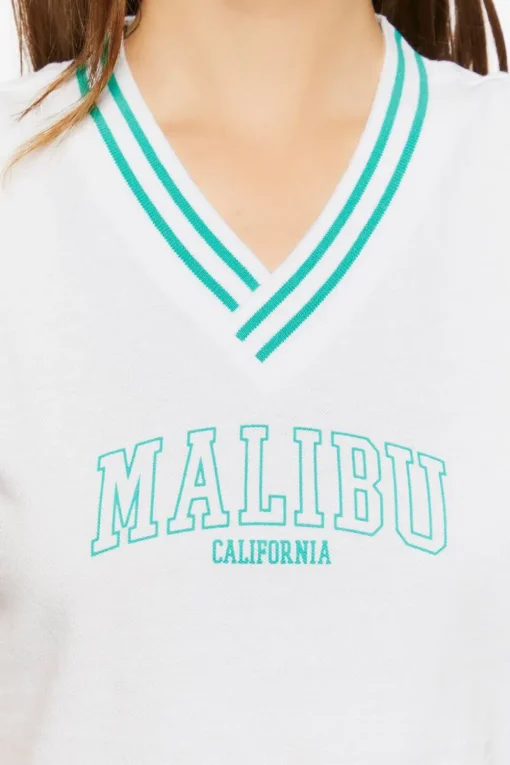 Malibu Graphic Crop Top