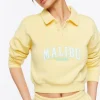 Malibu Graphic Half-Button Pullover