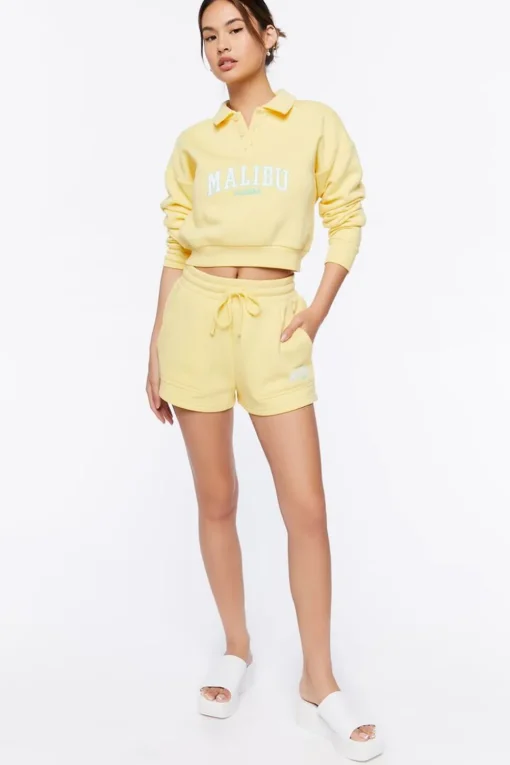 Malibu Graphic Half-Button Pullover