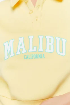 Malibu Graphic Half-Button Pullover