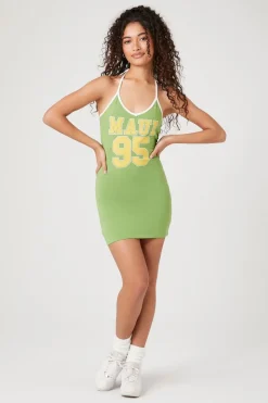 Maui 95 Graphic Halter Mini Dress
