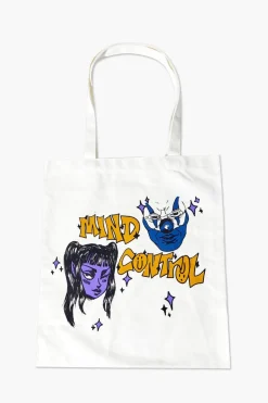 Men Mind Control Graphic Tote Bag